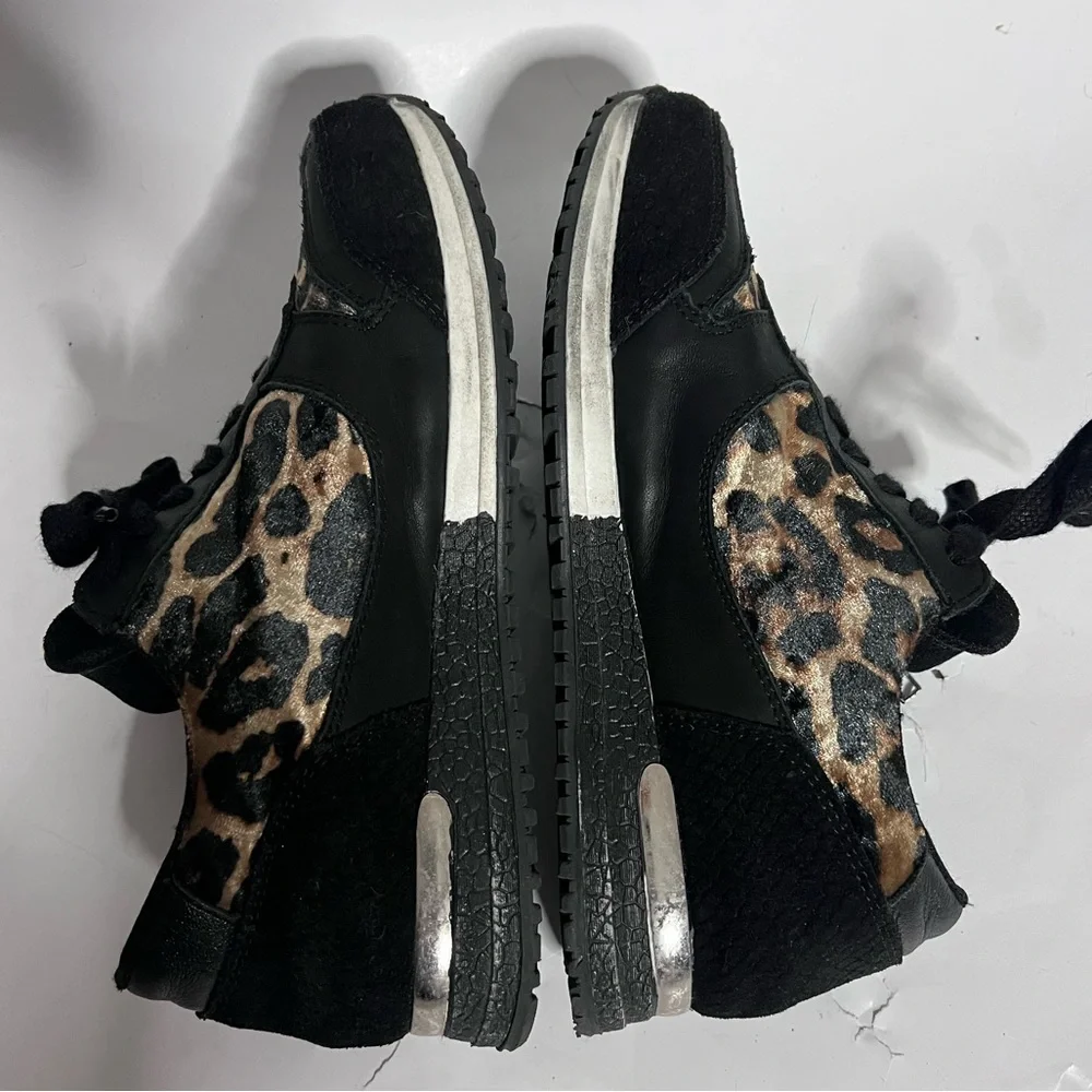 PS Poelman Velvet Leopard Accent Sneakers - Picture 6 of 10